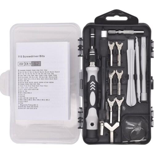 135 / 138 in 1 Screwdriver Set of High Quality S2 Screw Driver Bit Set Multi-function Precision Mobile Phone Repair Torx Hex