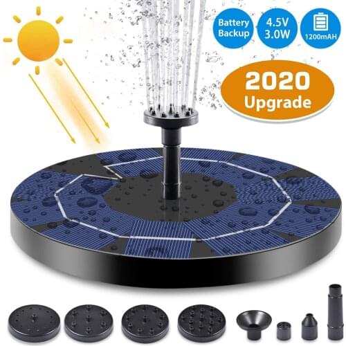 Solar Fountain Pump Floating Solar Panel Water Pump Fountain Kit For Outdoor Garden Pond Swimming Pool Pond Waterfall Bird Bath