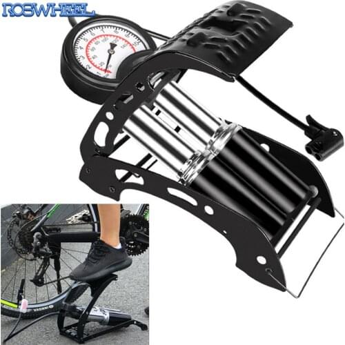 High Pressure Foot Pedal Bicycle Air Pump Single Double Cylinder Car Tyre Inflator MTB Road Bike Mini Pump for Xiaomi Scooter
