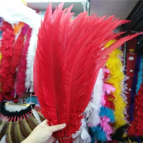 New 100pcs/lot Beautiful Natural Pheasant Feathers 16-26inch/40-65cm Jewelry Craft Home Wedding DIY Plumes Feather Dress