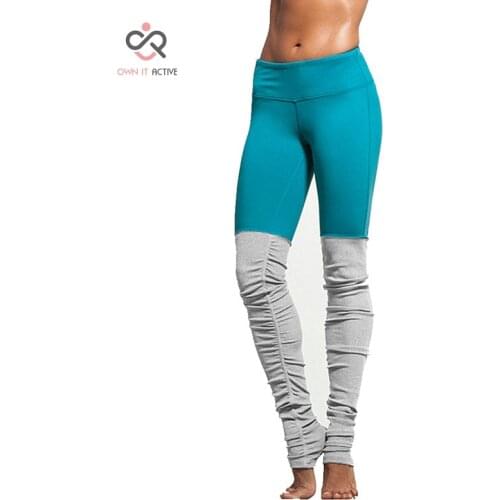 New High Elastic Yoga Tights For Women Yoga Goddess Ribbed Leggings Gray High Waist Slims Fitness S/M/L p109