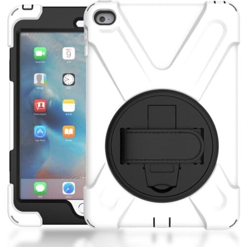 New Case for Apple 2015 iPad Mini 4 : A1550`A1538 . YCJOYZW-Kids Safe Shockproof Armor Soft Silicone+Hard Cover For ipad Case
