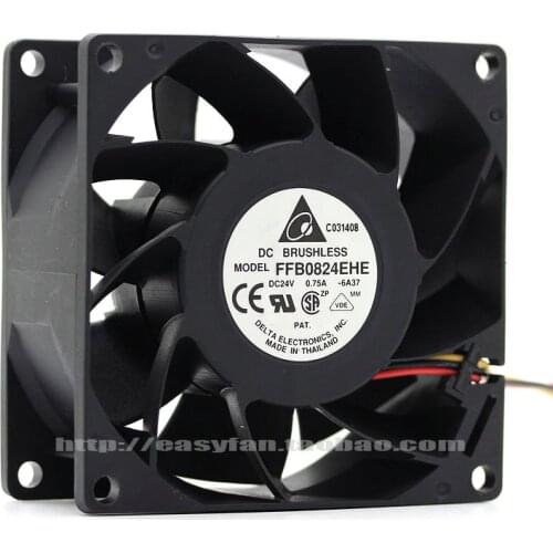 NEW DELTA FFB0824EHE 8038 high air volume 24V 0.75A cooling fan