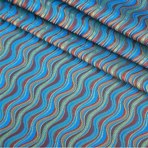 HLQON brocade jacquard fabric for patchwork felt tissue telas dress bed sheet children cloth