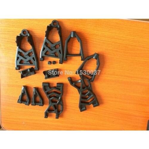 FRONT AND REAR Complete A-arm Set FOR 1/5 HPI ROVAN King Motor MCD GTB RACING BAJA 5B 5T SS SC TRUCK RC CAR PARTS