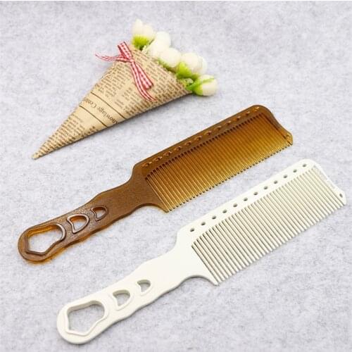 1 Pcs Professional Hair Cutting Comb Resin Material Hair Comb Women Men Barber Comb Salon Hairdressing Hairdresser Flat Comb
