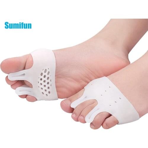 2pcs Honeycomb Foot Protector Forefoot Pads Thickened Gel Foot Toe Protector Pain Relief Outsole Cover For Sports Foot Care Tool
