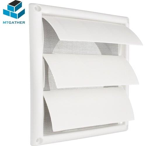 MTGATHER Air Vent Grille Ventilation Cover Plastic White Wall Grilles Duct 200x200x40mm Heating Cooling & Vents Vents