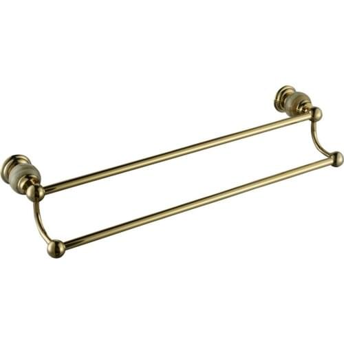 Brass & stone Made,PVD-Ti Gold, Towel Bar,Towel Holder, Towel Rack ,Solid Gold CY003-1S