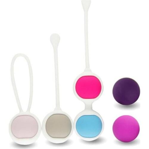 Silicone 6 Pieces/set Vagina Tightening Kegel Ball Love Ben Wa Ball Smart Vagina Trainer Exercise Massager Sex Toys For Women