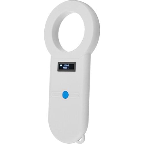 Pet Microchip Scanner, Handheld Animal Chip Reader with OLED Display, Portable RFID Reader Supports for ISO 11784/11785, FDX-B