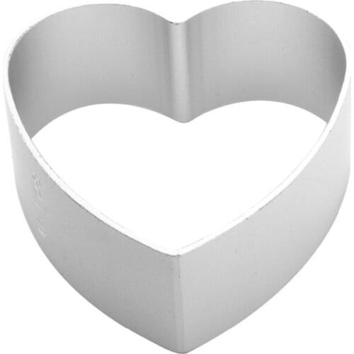 Heart Stereoscopic Cookie Cutter Aluminum Alloy Biscuit Cut Mold Baking Cake Fruit Cut Mold Embossing Printing Tools