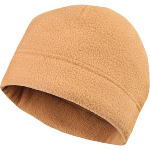 Temple Tape Tactical Soft Polar Fleece Warm Watch Ca p Beanie Skull Thermal HeadWrap Winter Thick Windproof Outdoor Cycling Hat