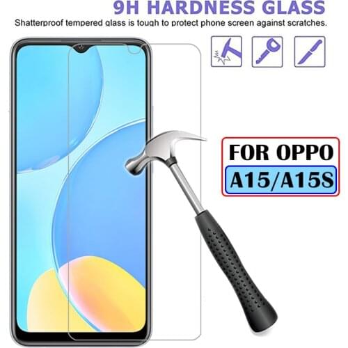For OPPO A15 A15S Mobile Phone Tempered Glass For Oppo A 15 6.52''Oppoa15 Screen Protector for oppo a15 s Safety Protective Film