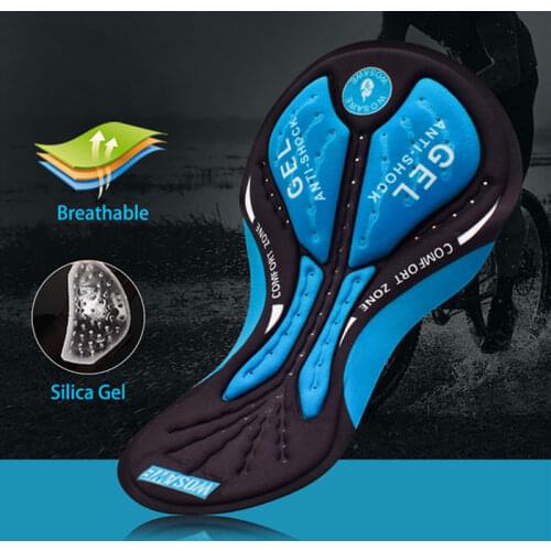 WOSAWE Cycling Pants Tights Inner Lining Gel Pad DIY Shockproof Silicone Cushion Padded Downhill MTB Bike Trousers Gear Unisex