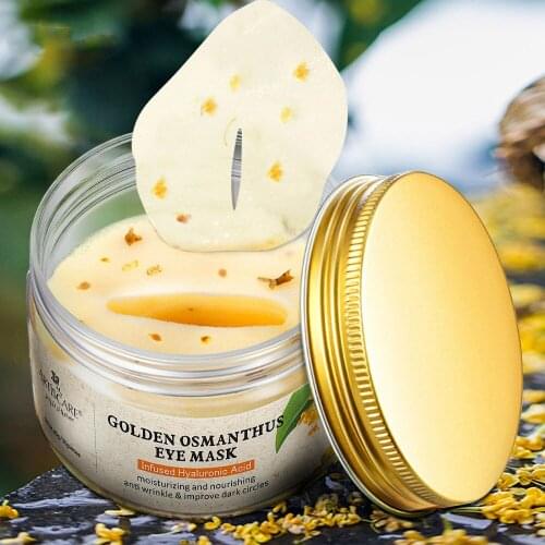 Gold Osmanthus Collagen Eye Patches Anti Wrinkle Gel Sleep Eye Mask Remove Dark Circles Eye Bag Lasting Moisturizing Skin Care