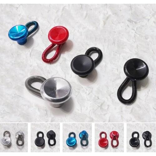 1pc Collar Extenders Metal Buttons Jeans Pants Waist Stretch Shirt Suit Tie Neck Expanders Flexible Lock Lengthen Buckle
