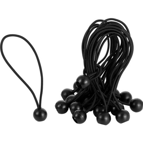 20/30pcs Elastic Rope Bungee Cords Ball Elastic Tarp Strings Rubber Tent Storage Ropes for Camping Packaging Outdoor Tools