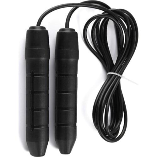 3m Sports Bearing Jumping Rope Black Skipping Ropes Workout Equipments Students Training Body Building Ab Roller Gym Equipment