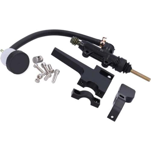 7/8in Motorcycle Clutch Thumb Brake Lever Rear Master Pump Cylinder Handle Kit Aluminium Alloy Moto Accessory
