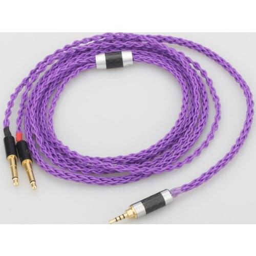 Audiocrast HC019 8cores Replacement Headphones Cable Audio Upgrade Cable For Meze 99 Classics/Focal Elear Headphones Pure Copper