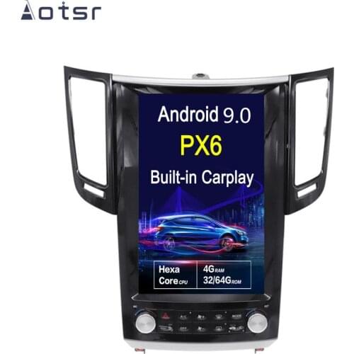 Android 8.1 Tesla style One din Vertical screen Car GPS Navigation For Infiniti FX25 FX35 FX37 qx70 Radio Auto stereo
