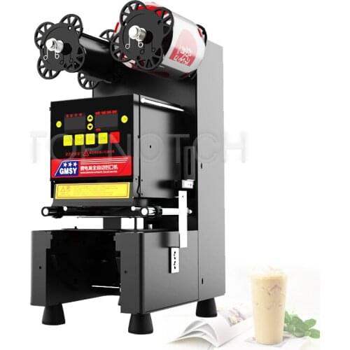Automatic Cup Sealing Maker For Milk Fruit Juice Coffee Cup Sealer Fast Food Store Sealing Machine