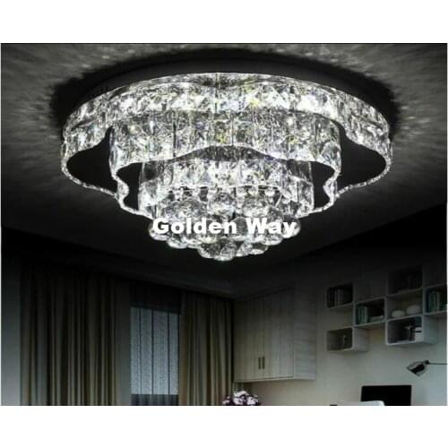 Free Shipping Crstals Ceiling Lamp 90-265V Modern Floral Style Design LED Crystal Ceiling Lamp Luster Remote LED Crystal Light