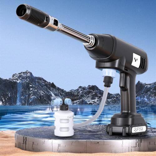 600W Lithium Car Washing Machine Portable Electric Car Wash Water Gun Foam Generator Tornado Parkside Cleaning Car Accessories