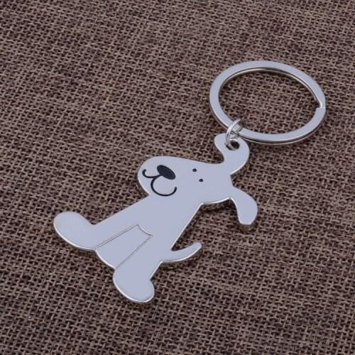 Dog Keychain Cute Key Chain Ring Cover Holder Bag Charms Trinket Chaveiro Llaveros Sleutelhangers Brelok Anahtarlik Portachiavi