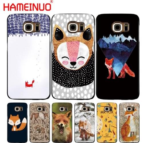 HAMEINUO FOX cell phone case cover for Samsung Galaxy S7 edge PLUS S8 S6 S5 S4 S3 MINI