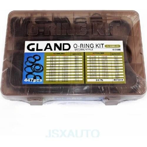 Excavator Excavator Parts Boxed O-rings Transparent Sealing Rings European Rings for KOBELCO