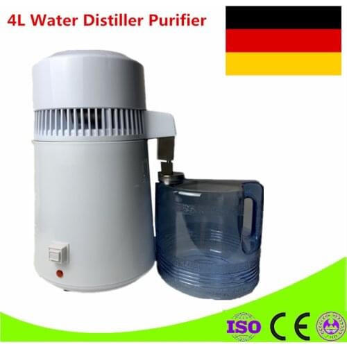 Germany Stock Stainless Steel Household 4L Water Distiller Distilled Water Machine Distilled Water Machine Safe Health Drinking