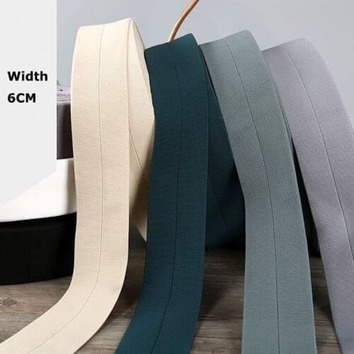 6CM Woven Elastic Tape High Elastic Ribbon Nylon Foldable Stretch Underwear Bands Collar Sleeve Strap Band DIY Clothing Webbing