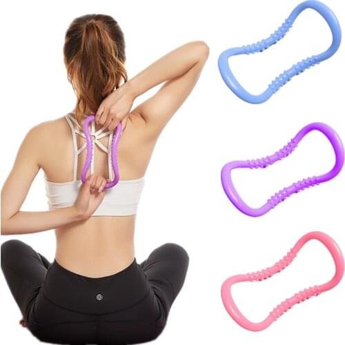 Yoga Circle Pilates Sport Magic Rings Fitness Aids Multifunction Massage Open Back Shoulder Shape Workout Equipment For Home Gym
