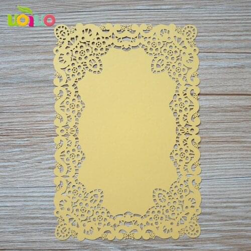 MOQ 50 pieces customized flower invitation card milk white laser cut wedding invitations cards luxury menu card