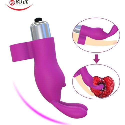 Powerful Finger Vibrator Clitoris Stimulator G-Spot Vagina Massage Sex Toys Rabbit Head Female Masturbator Adult Sex Products