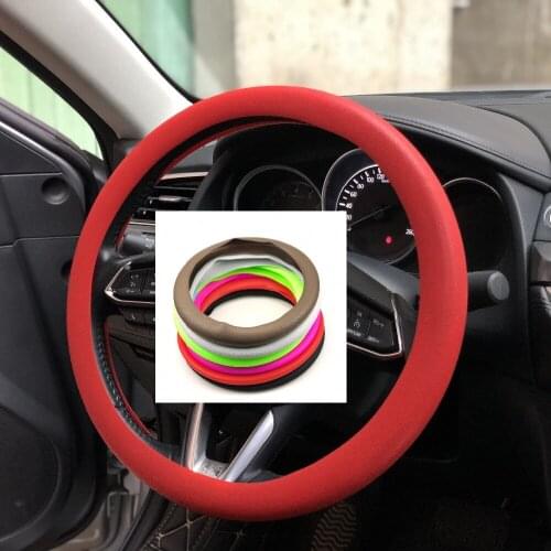 Car Soft Silicon Steering Wheel Cover For INFINITI EX FX JX Q QX G M Class X25 EX35 EX37 EX25 FX G25 G35 G37 ESQ QX50 QX60 QX70