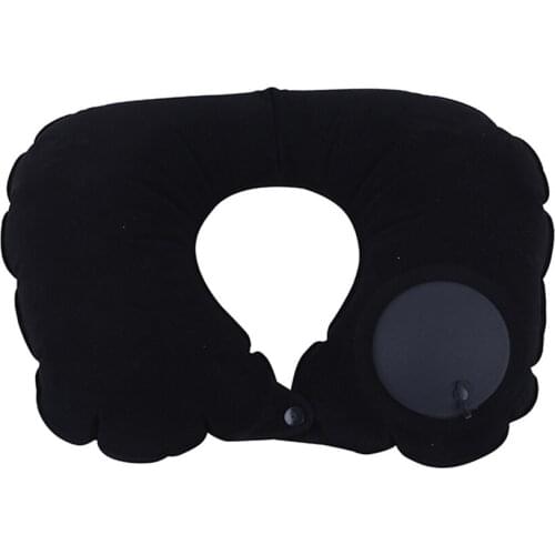 Inflatable U Shaped Pillow Car Head Neck Pillow Portable Car Travel Office Nap Head Rest Soft Cushion Auto Inflatable Pillows