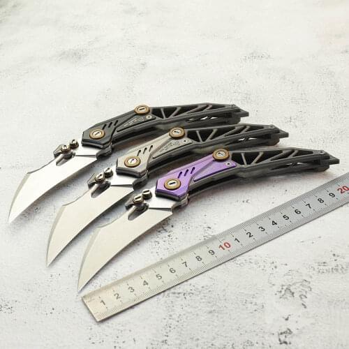 NOC New Knife M390 Blade Beast Folding Knife Outdoor Camping Survival Knife Sharp Tools Titanium Alloy Handle