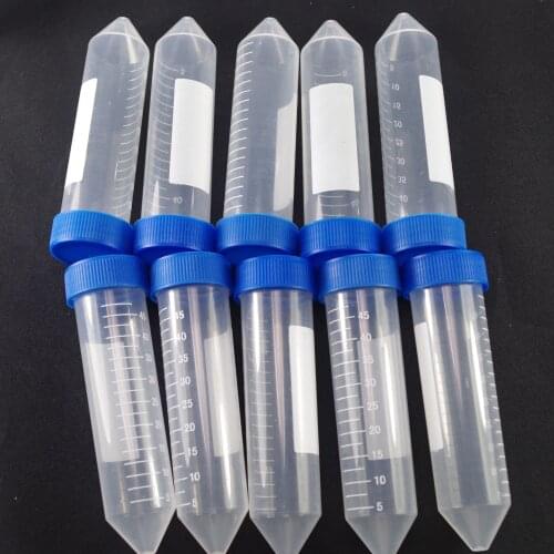A Pack of 50pcs Scale line 50ml Laboratory Plastic Centrifuge tube V-bottom EP Tube PCR Tube Sample Specimen