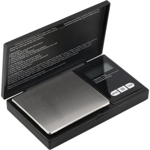 Mini Portable 100g x 0.01g Electronic Jewelry Gold Gram Balance Gram Digital Scale with LCD Blue Backlight Display