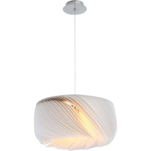 Post-modern White Parchment Pendant Lights Bedroom Living Room Dining Room Bedroom Nordic Hotel Study Clothing Store Lighting