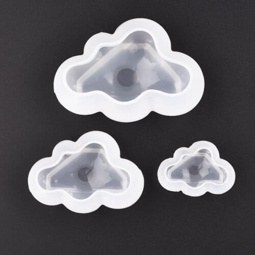 Silicone Mold Resin Casting Molds 3D Cloud Soap Candle Molds For Resin Epoxy Crystal Crafts DIY Jewelry Making Tools