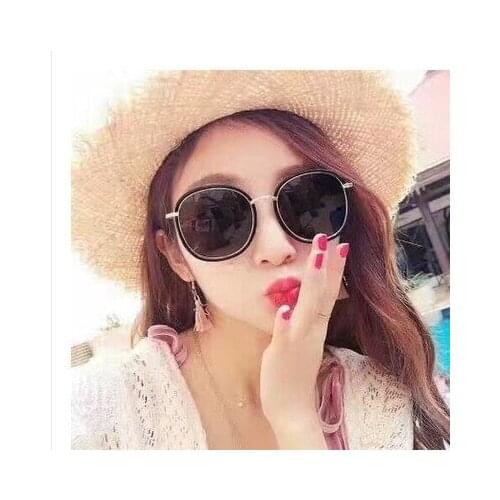 High Quality Metal Oversized Round Sunglasses Polaried Mirror Metal Cover Men Women Glasses