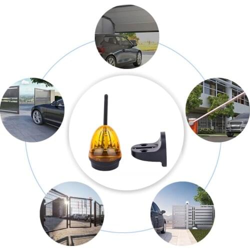 Home outdoor Universal 12V 220V LED Signal Alarm Light Strobe Flashing Emergency Warning Lamp wall mount for Automatic Gate Open