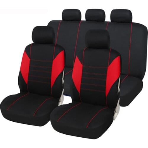 9PCS Universal Car Seat Covers Mesh Sponge Interior Accessories Full Cover Set For Car/Truck Auto Car Accessories Car Styling