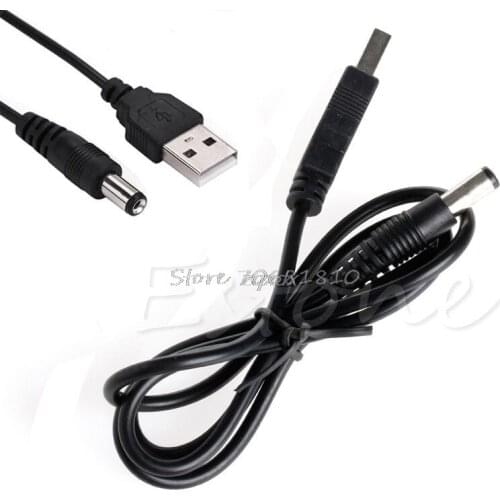 USB Port to 5.5mm / 2.1mm 5V DC Barrel Jack Power Cable Connector Whosale&Dropship