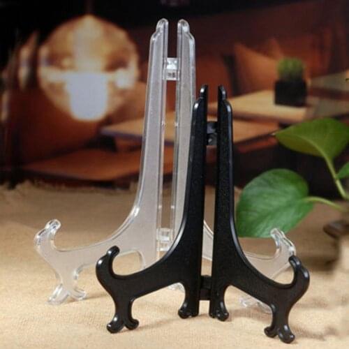 1 Pcs Plastic Display Stand Easel Dish Rack Plate Bowl Picture Frame Art Photo Pedestal Holder Bracket Support For Home Decor