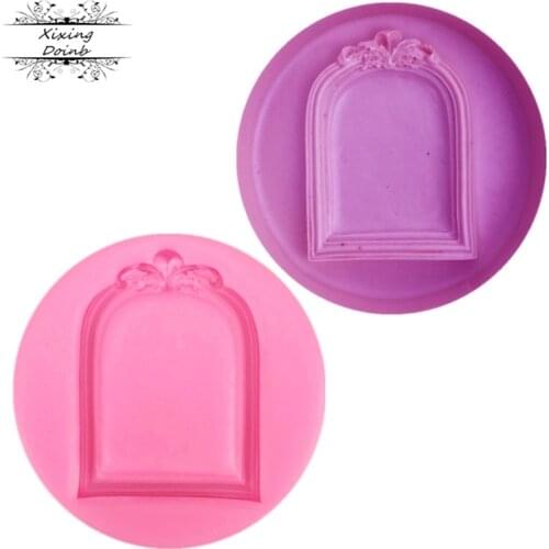 1Pcs European photo frame shape silicone soft candy mold cake decorating tool candy chocolate Soft Candy Mold